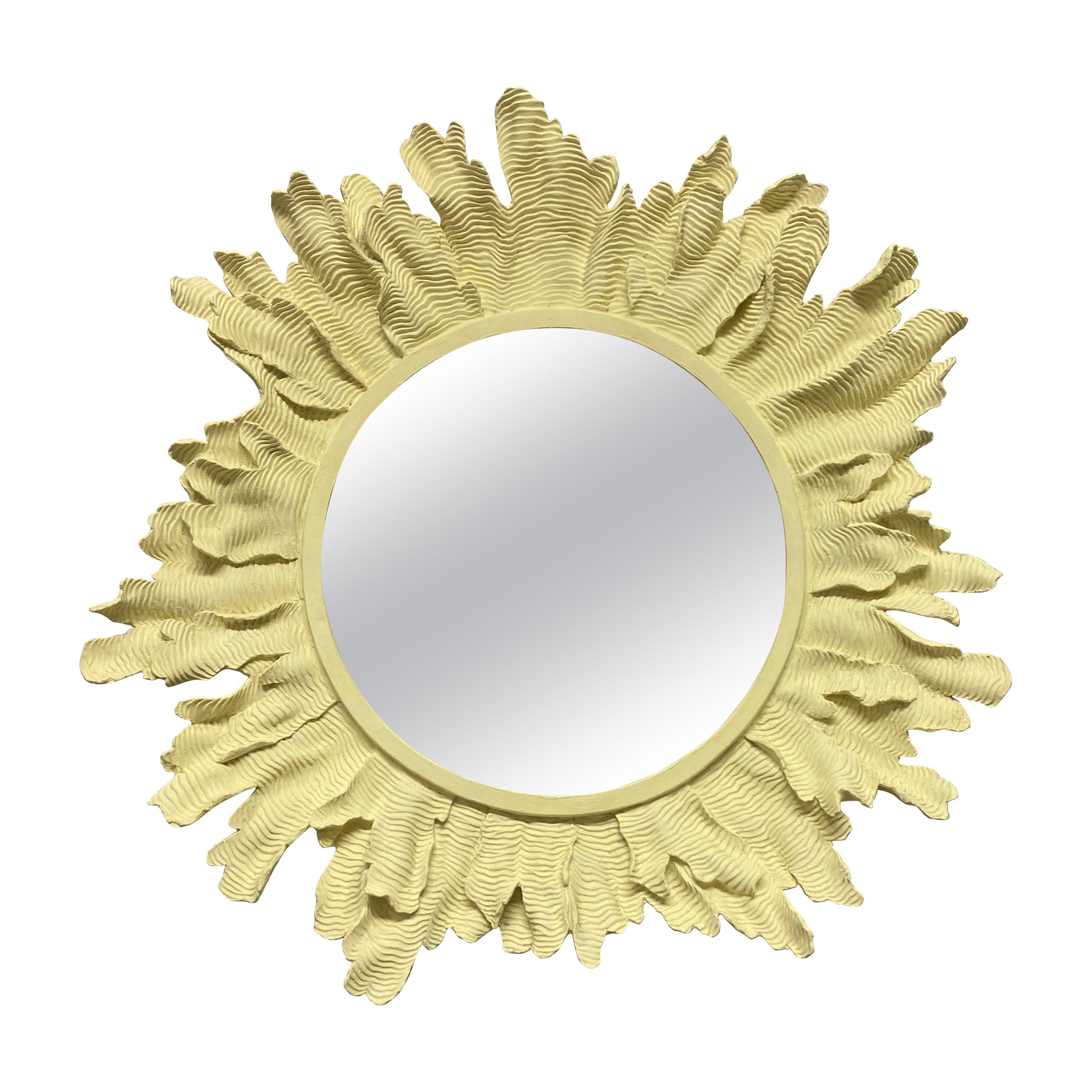 Unusual French Sunburst Mirror For Sale