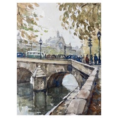 École de Paris, milieu du 20e siècle, scène parisienne rivière Seine Pont