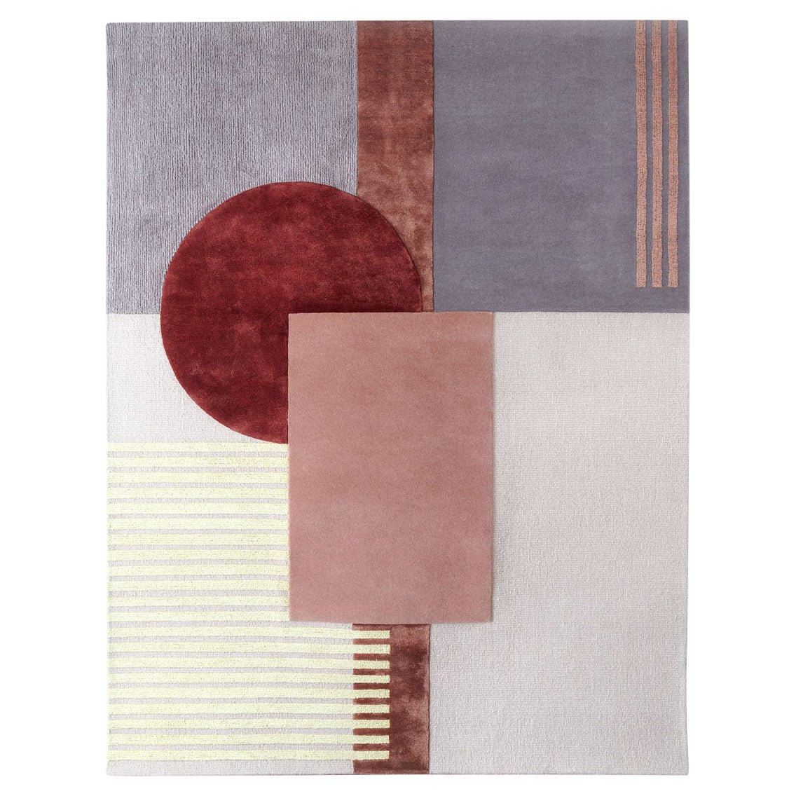 Gebrüder Thonet Vienna Around Colors Rug Pink by Paola Pastorini