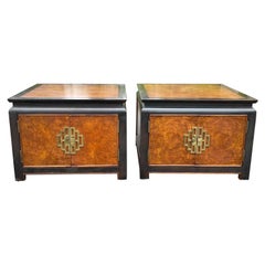 Vintage Mid Century Chin Hua Side Tables or Nightstands by Raymond Sobota for Century