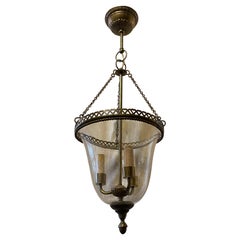 Wonderful Vaughan Lighting Bell Jar Glass Bronze Neoclassical Lantern Fixture