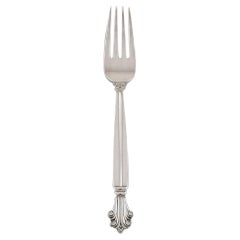 Used Georg Jensen Acanthus Dinner Fork in Sterling Silver, Two Forks Available