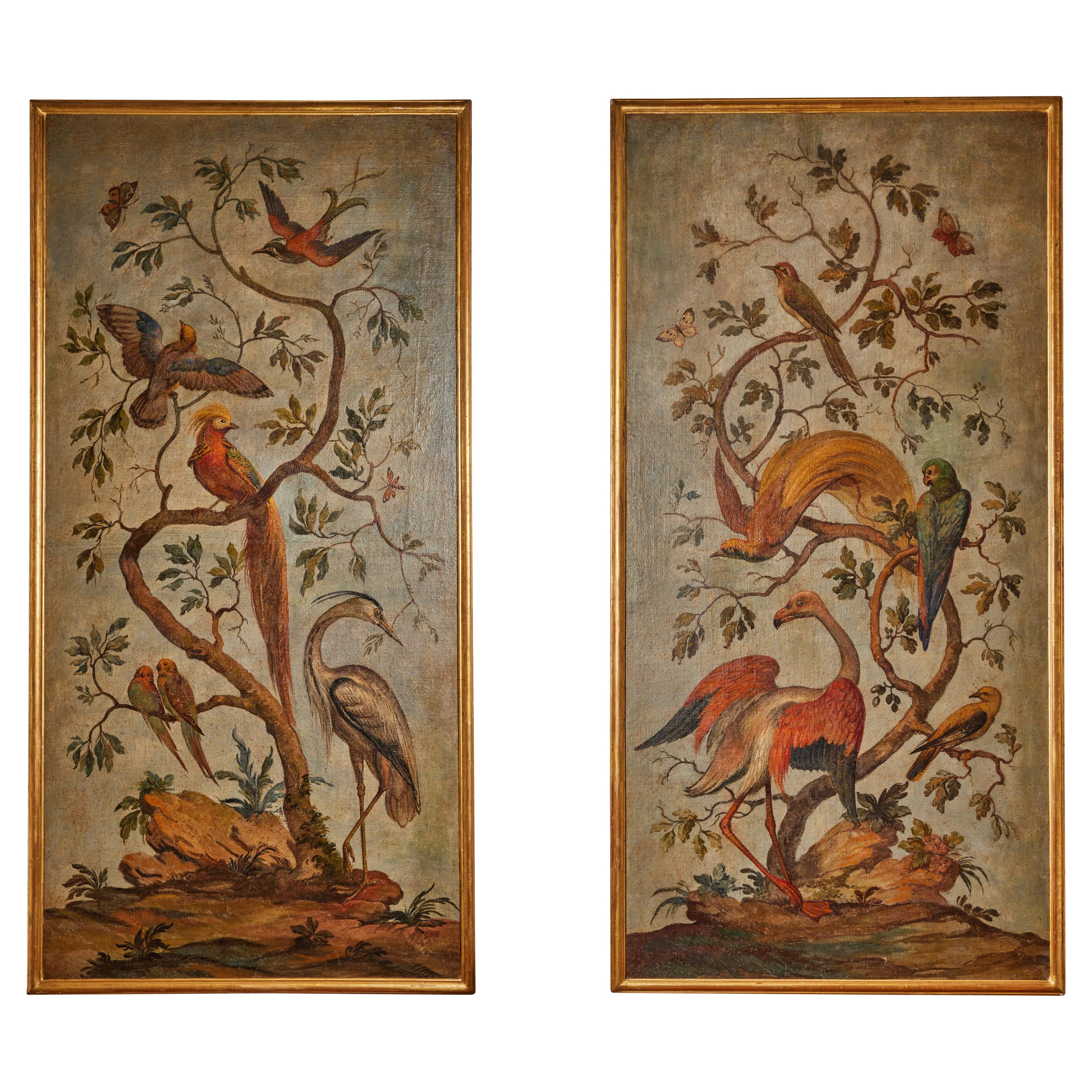 Antique, Avian Oil Paintings