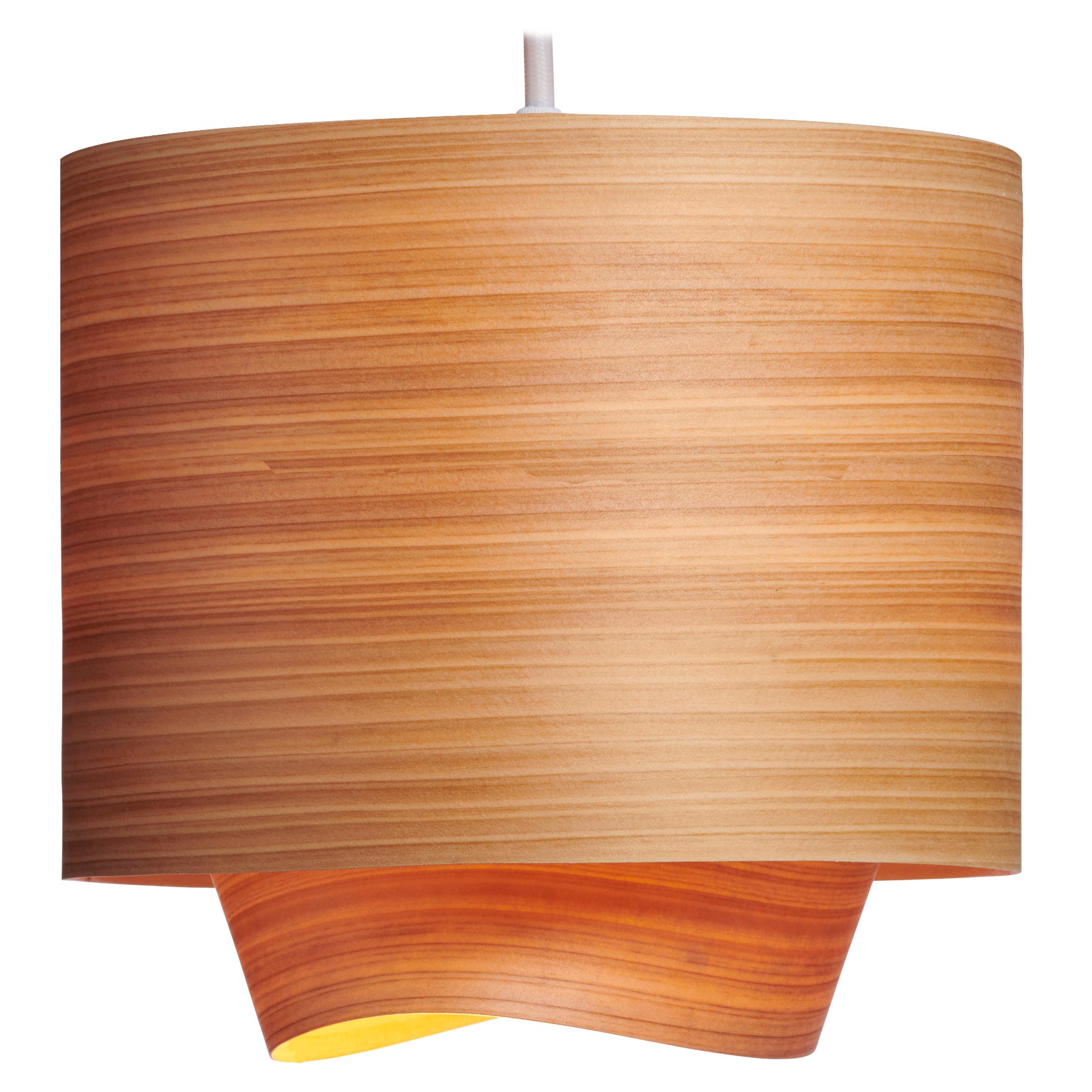 Mid-Century Modern Wood Pendant, Limited Edition