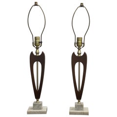 Vintage Mid-Century Modern Lamps Set of 2