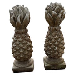 Pair of Pineapple Garden Finials 