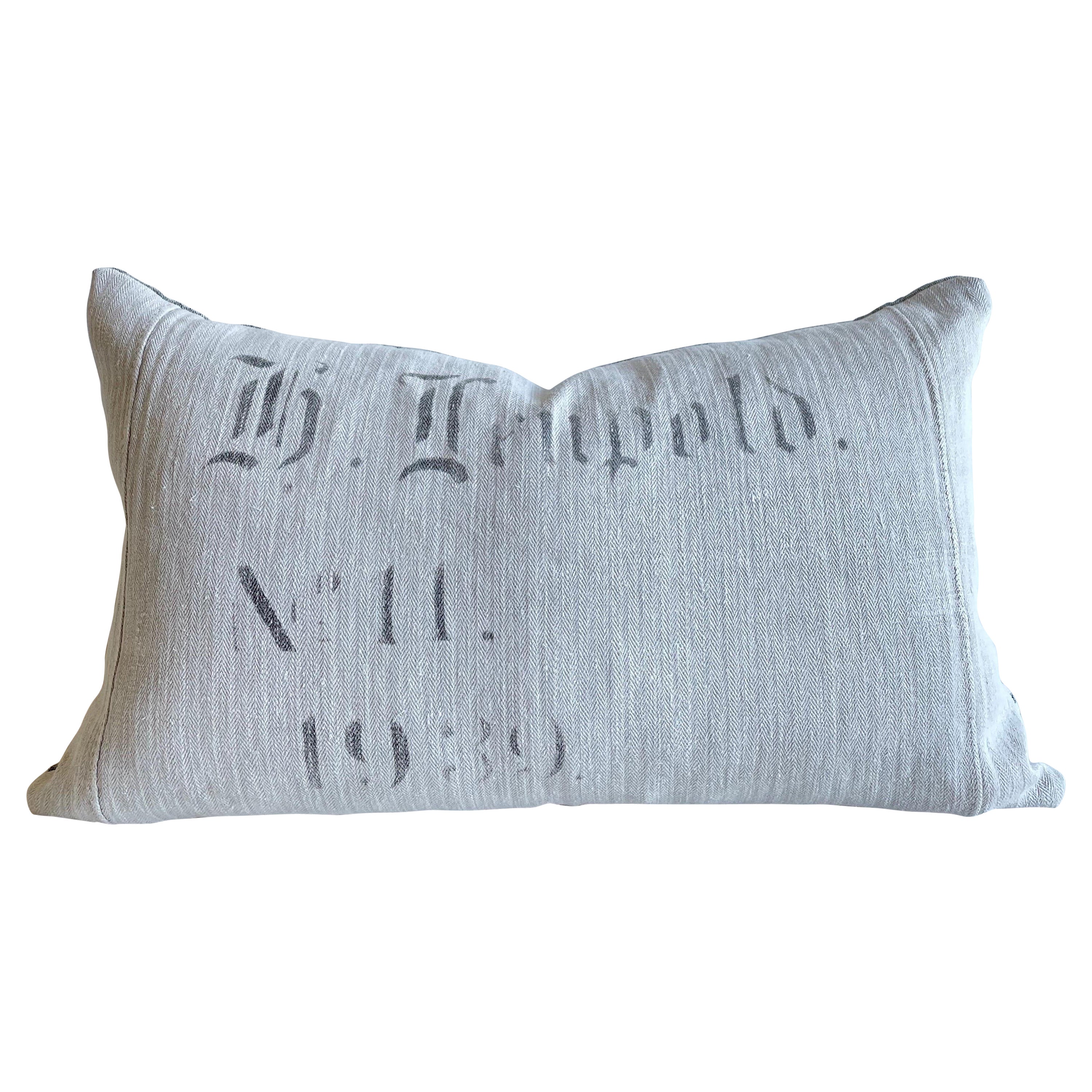 Contemporary Zebra Stencil Cowhide Hair Lumbar Pillow, 100 Feather