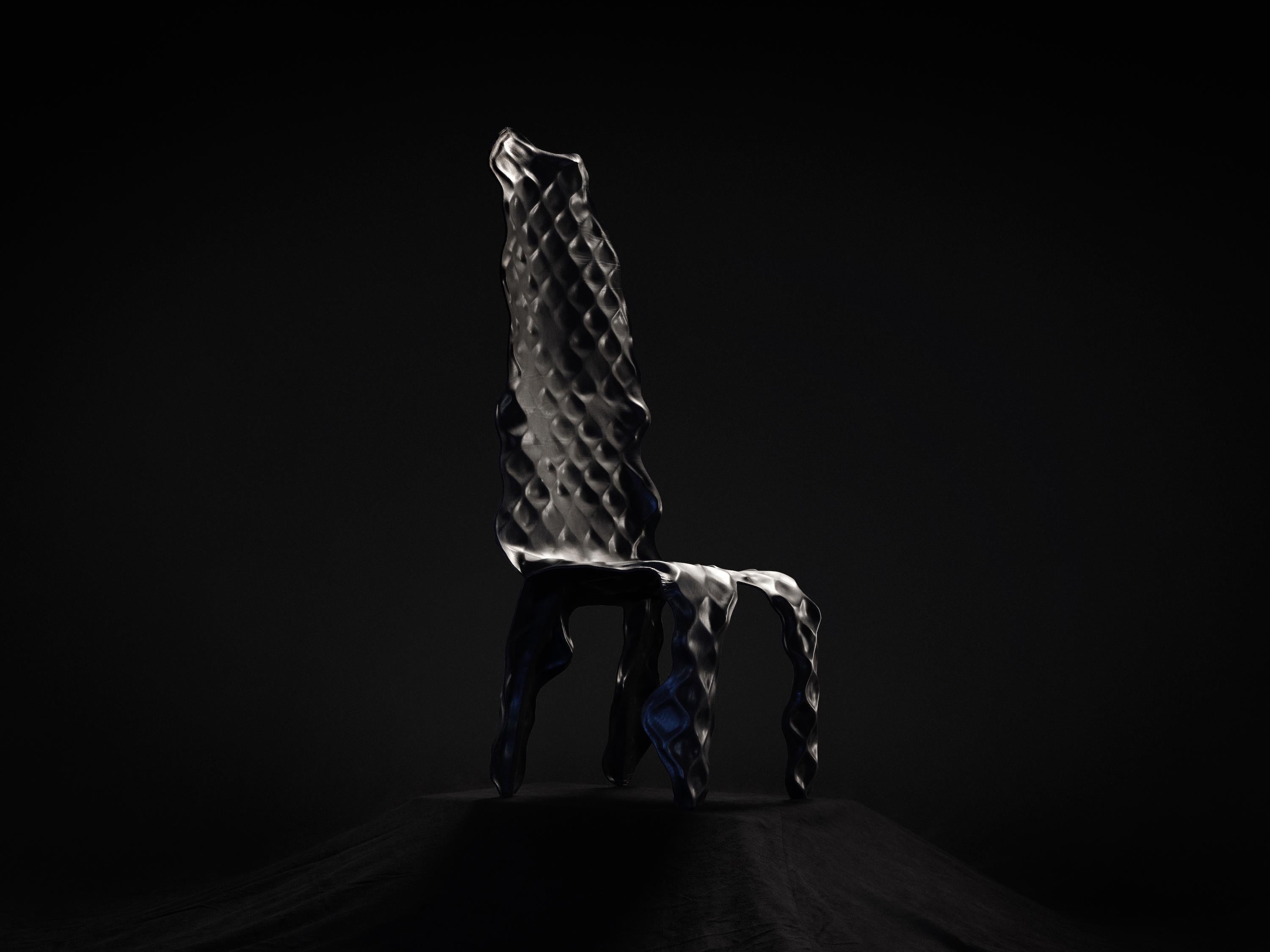 'Partu' Ngumu Janka Warnti High Chair 'Black' by Trent Jansen & Johnny Nargoodah For Sale
