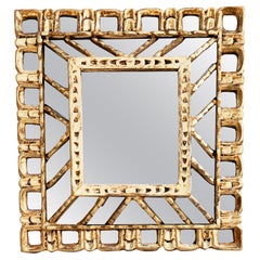 1960s Gold Painted Mirror, Spain