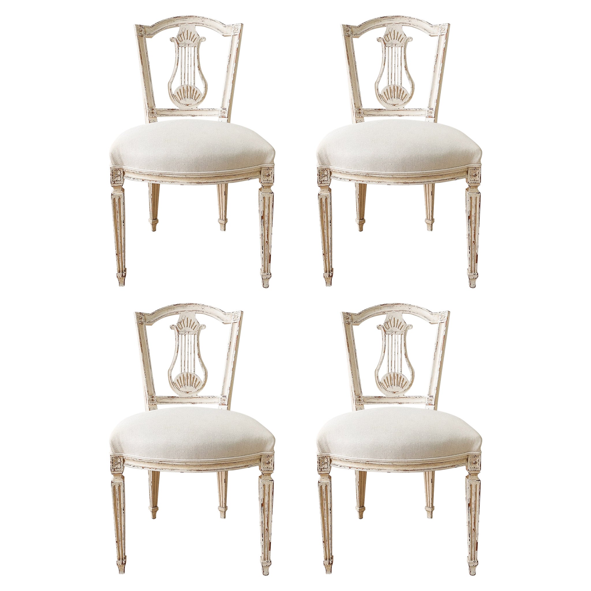 Set of 10 Louis XVI Style Dining Room Chairs at 1stDibs