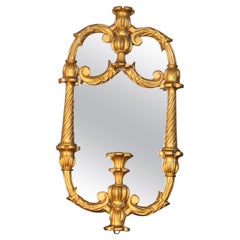 Golden gilt wood Italian Carved Wall Mirror circa 1920 