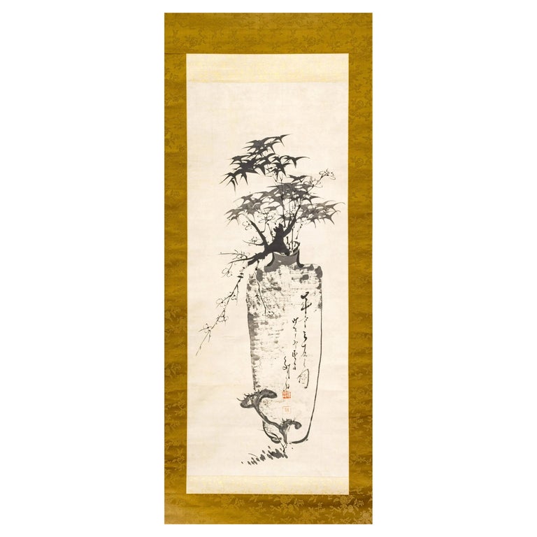 Japanese Painting Meiji Scroll Taizo Tae Nihonga New Year's Day, 1903 For  Sale at 1stDibs