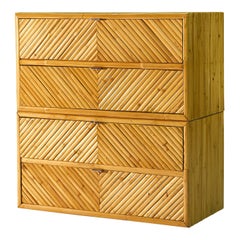 Milo Baughman Bamboo Cabinet