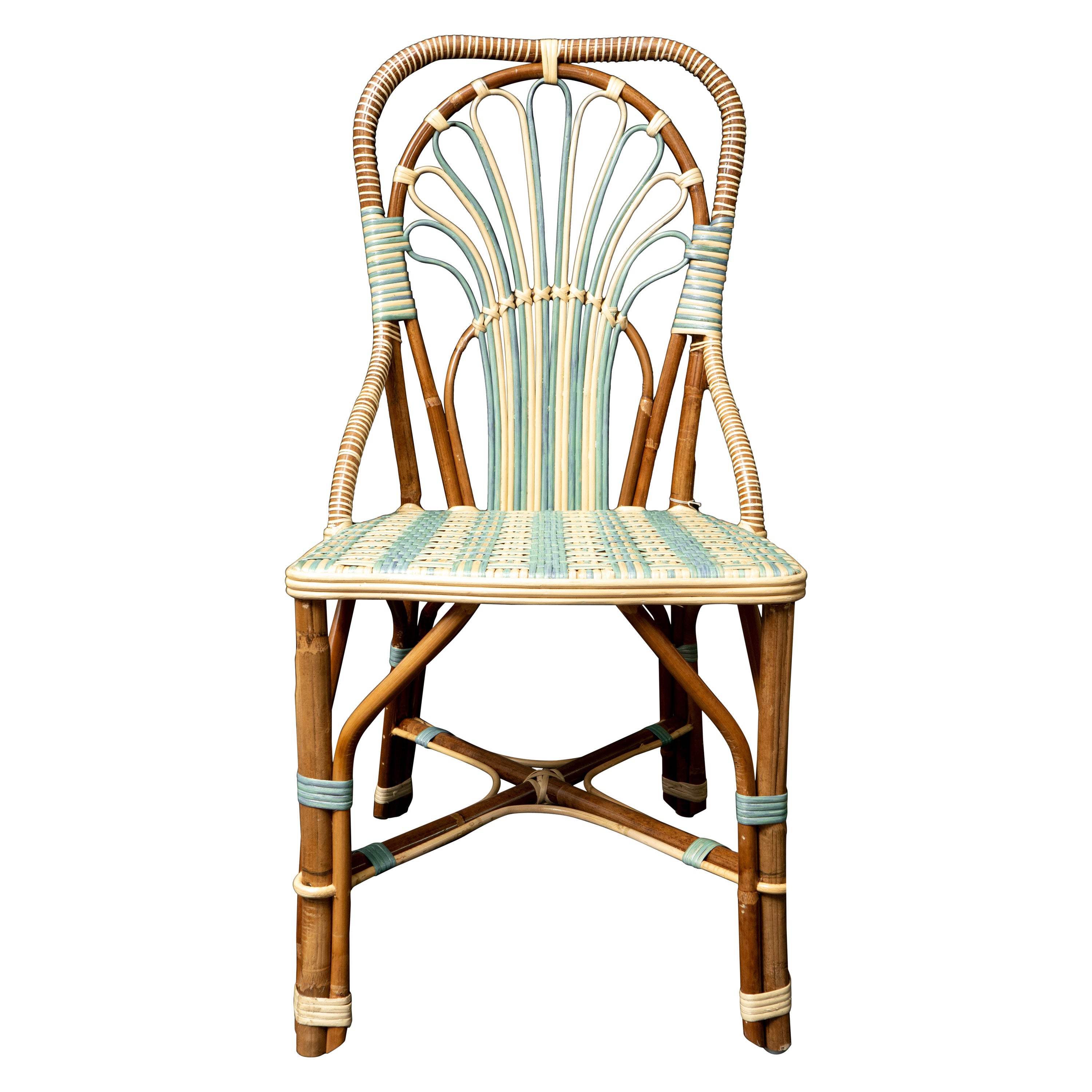 Peacock Rattan Side Chair