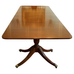 Georgian Early 20th Century Double Pedestal Dining Table