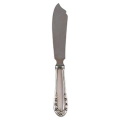 Georg Jensen Lily of the Valley Cake Knife, Sterling Silver and Stainless Steel