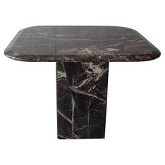 Post Modern Green Marble Side Table
