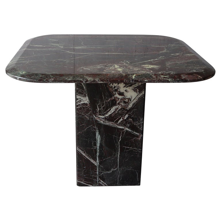 Post Modern Green Marble Side Table For, Emerald Green Marble Side Table