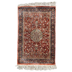Preciosa alfombra de seda fina persa Sino Vintage de Bobyrug
