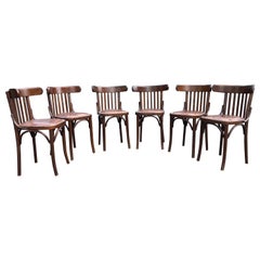 Bentwood Dining Chairs by Berc Antoine, Cafe, France, Thonet Style
