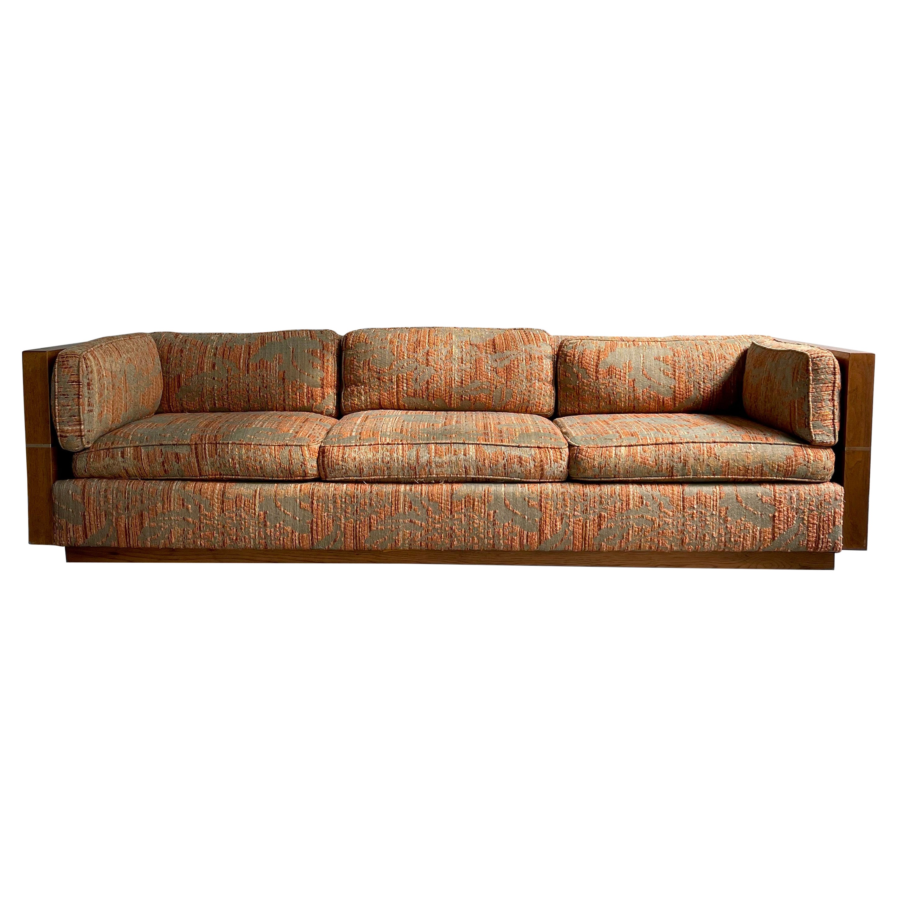 Mid-Century Modern Milo Baughman Style Case Sofa