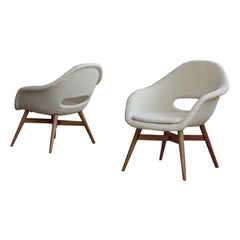 Set of 2 Lounge Chairs Designed by Miroslav Navrátil, 1950s, Czech Republic