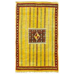 Vintage Tribal Moroccan Rug, c-1960's 4'3" x 7'