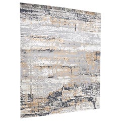 New Modern Abstract Design Wool and Silk Rug
