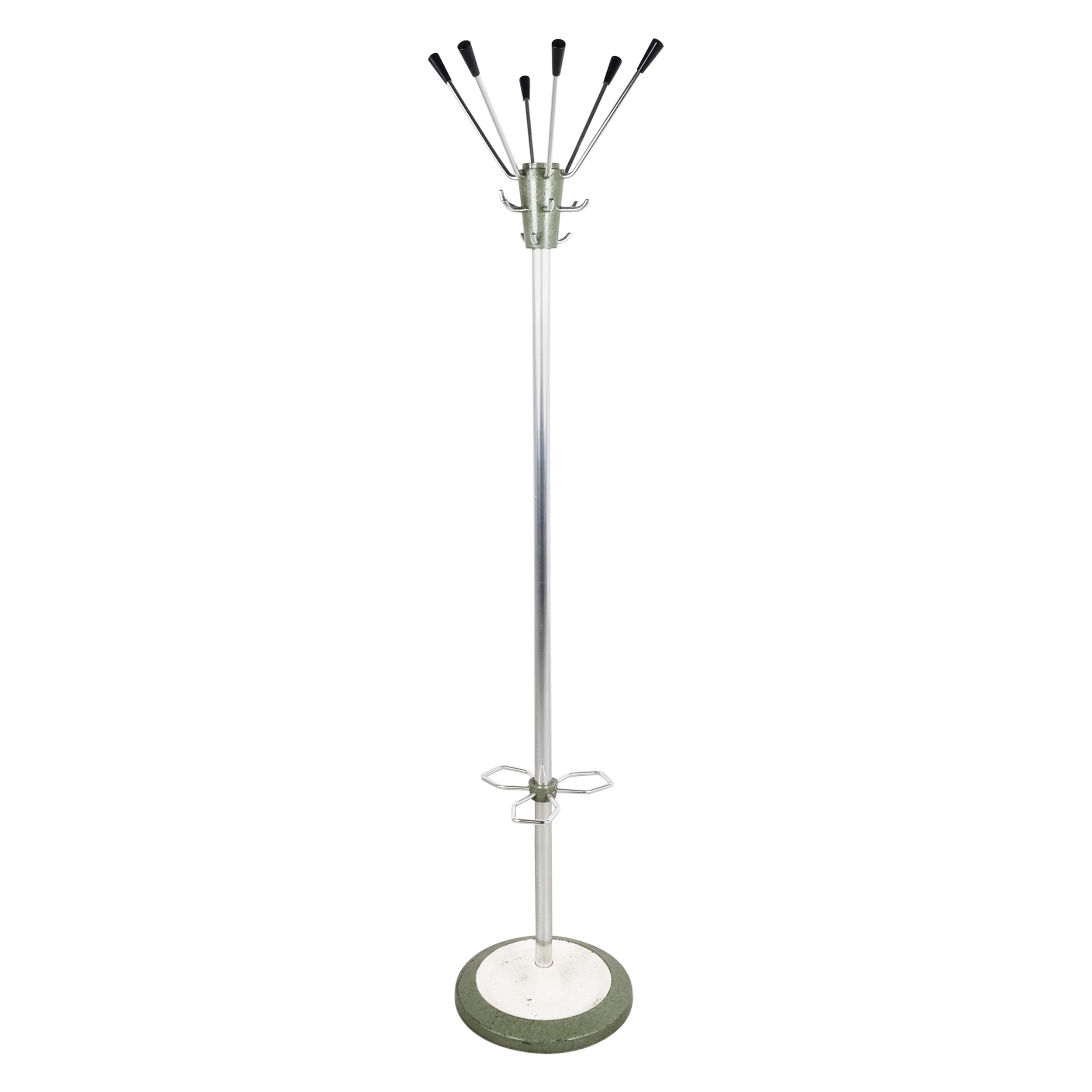 Vintage Modernist Coat Stand by Jacques Adnet, 1950s For Sale