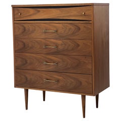 Vintage Mid Century Modern Dresser Dovetail Drawers Cabinet Storage