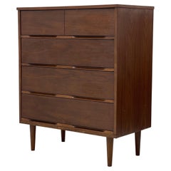 Vintage Mid-Century Modern Dresser Dovetail Drawers Cabinet Storage