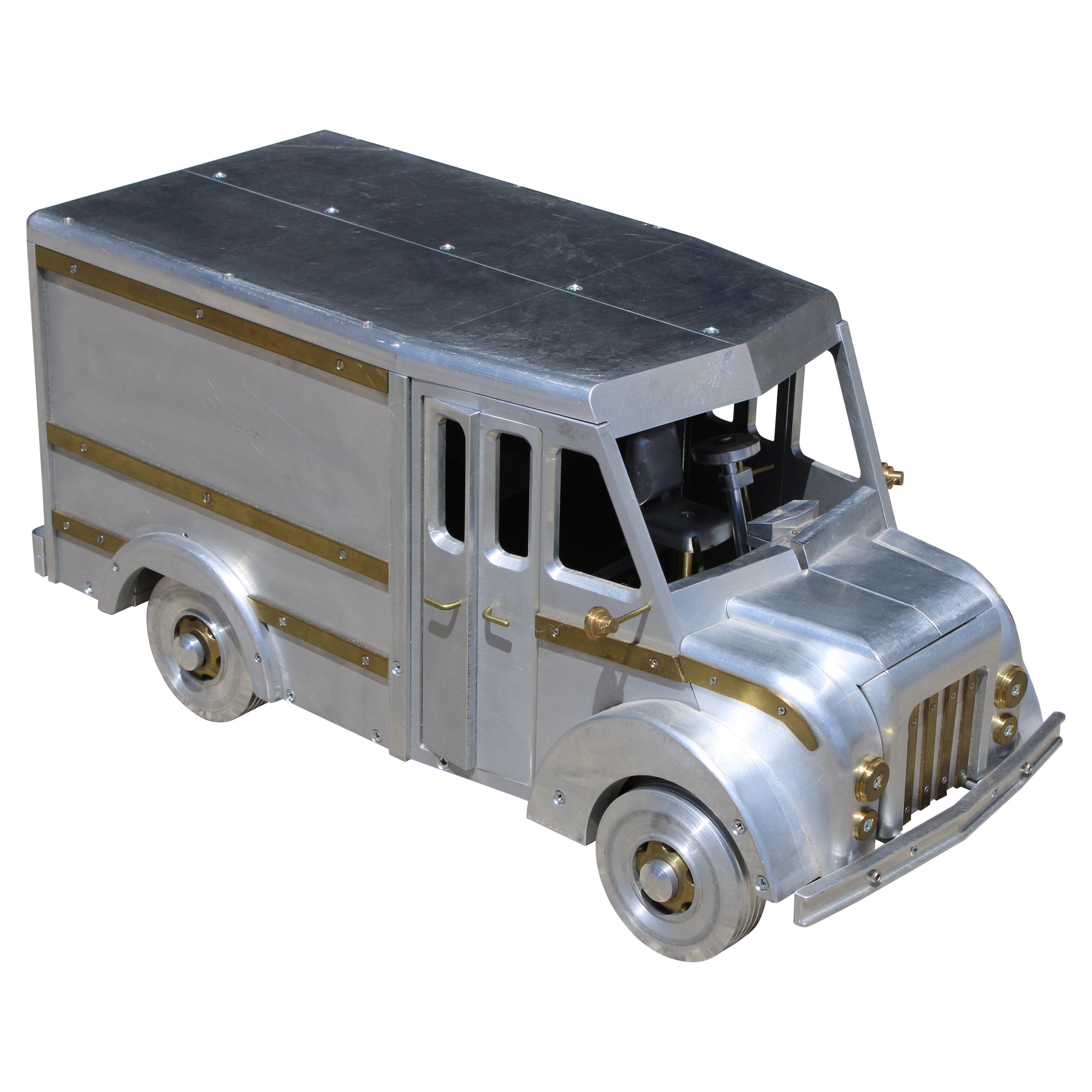 Aluminium- und Messing-Ladewagen