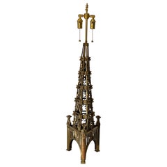 Used Neo Gothic Bronze Lamp