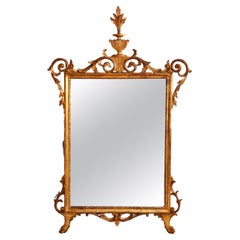 Antique & Large French Louis XVI Style Giltwood Wall Mirror circa 1920