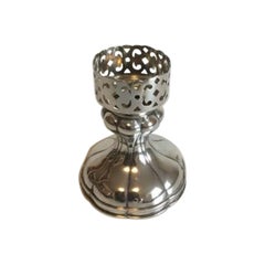 Russian Silver Stamped IS 'in Cyrillic' Foot or Holder for Candlelight