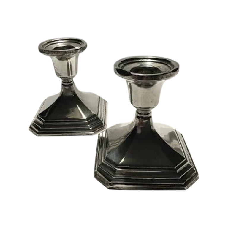 JacobeanStyle Sterling SilverMounted Open Wood Barley Twist