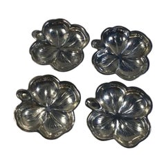 Lenox Silver Inc Nyc Sterling Silver Four-Leaf Clover Dish 'Set of 4'