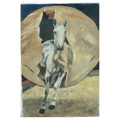Fernand Audet French Impressionist Oil, The Circus Horse