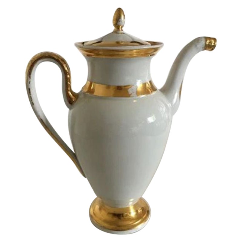 Royal Copenhagen Empire Coffee Pot from 1820-1850 For Sale