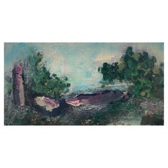 Vintage Jacques Pinon, French Expressionist Landscape Painting