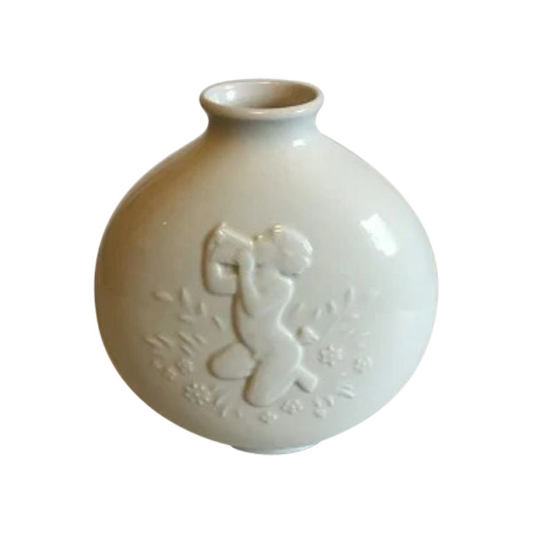 Royal Copenhagen Blanc de Chine Vase No 4118 For Sale