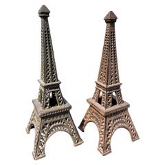 Used Pair Old Paris "Eiffel Tower" Architectural Lanterns