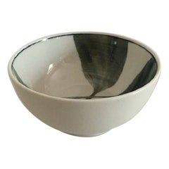 Royal Copenhagen Bowl with Green Leaf Motif by Andy CT