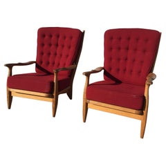 Guillerme et Chambron, Pair of Edouard Armchairs