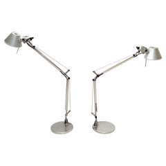 Tolomeo Mini Table Lamp Fassina De Lucchi Pair of Desk Light for Artemide, Italy