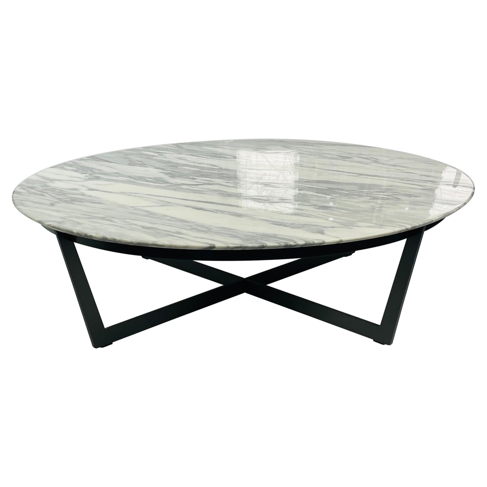 Element Coffee Table with Carrara Marble Top by Camerich