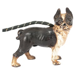 Cast Iron Electric Boston Terrier Dog Cigarette Lighter