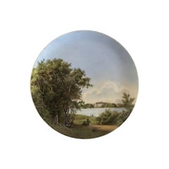 Royal Copenhagen Plate with Handpainted Motif from 1850-1870