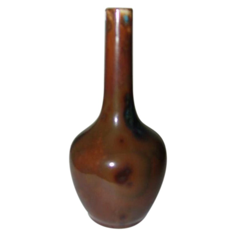 Royal Copenhagen Art Nouveau Unique Ludvigsen Crystaline Glaze Vase No 988 For Sale