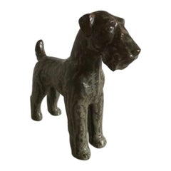 Royal Copenhagen Gudrun Lauesen Airedale Terrier Figurine